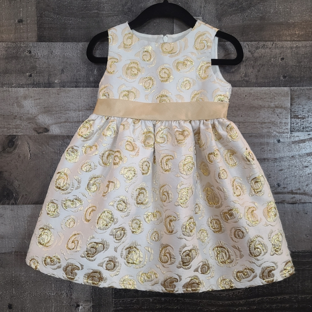 Girls Gymboree brocade dress, 18-24mo